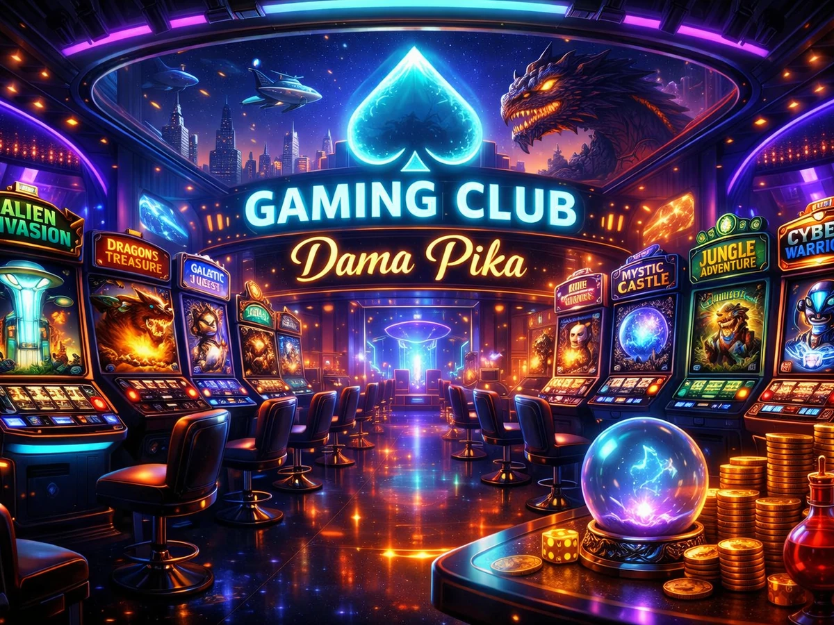Tampilan permainan slot dengan reel dan elemen visual berwarna